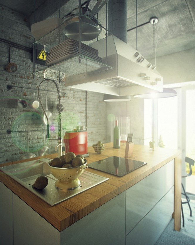 Industrial-style-kitchen-665x833