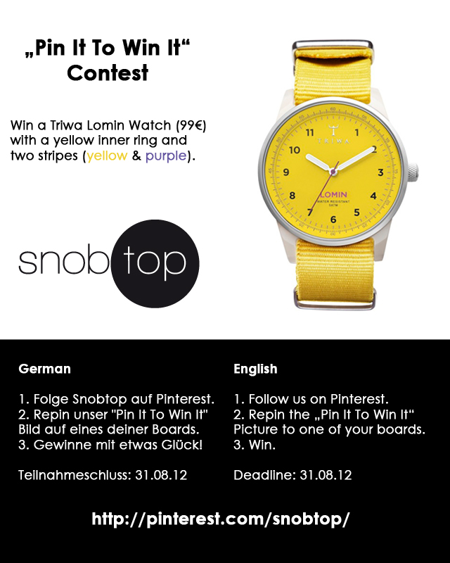 Win a Triwa Lomin Watch in Yellow