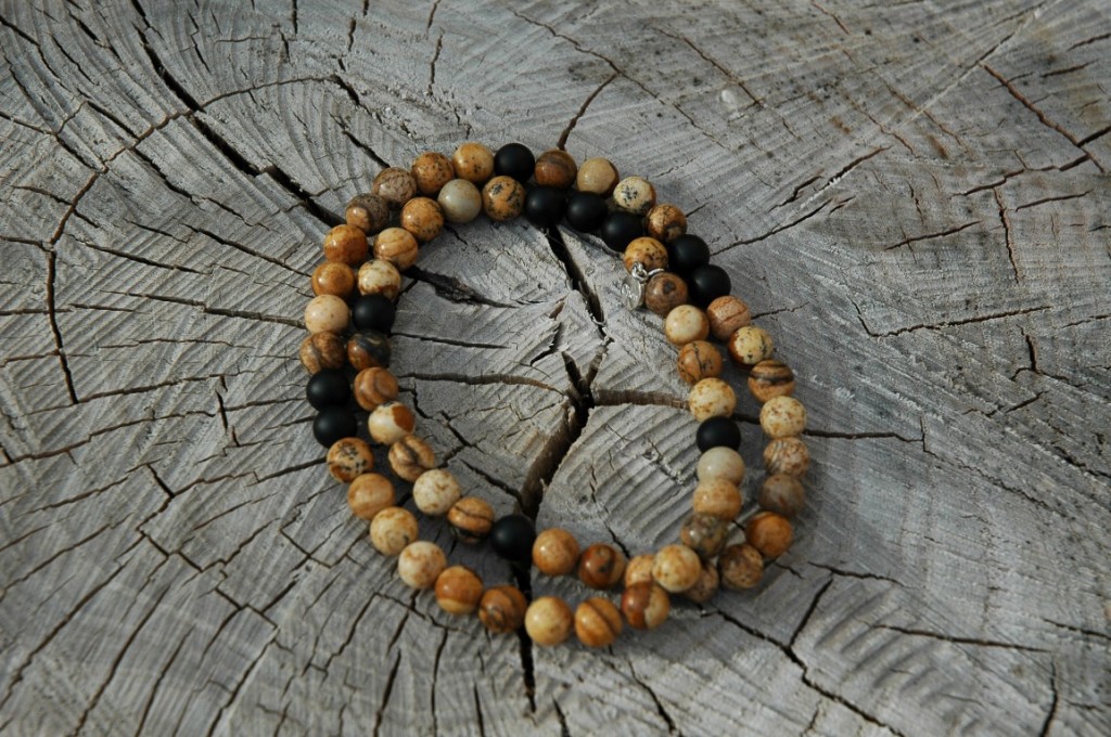 Double Fossil wood with black details, 6 mm Double Fossil wood with black details 6 mm 1024x680 Viola Milano x Bracelets